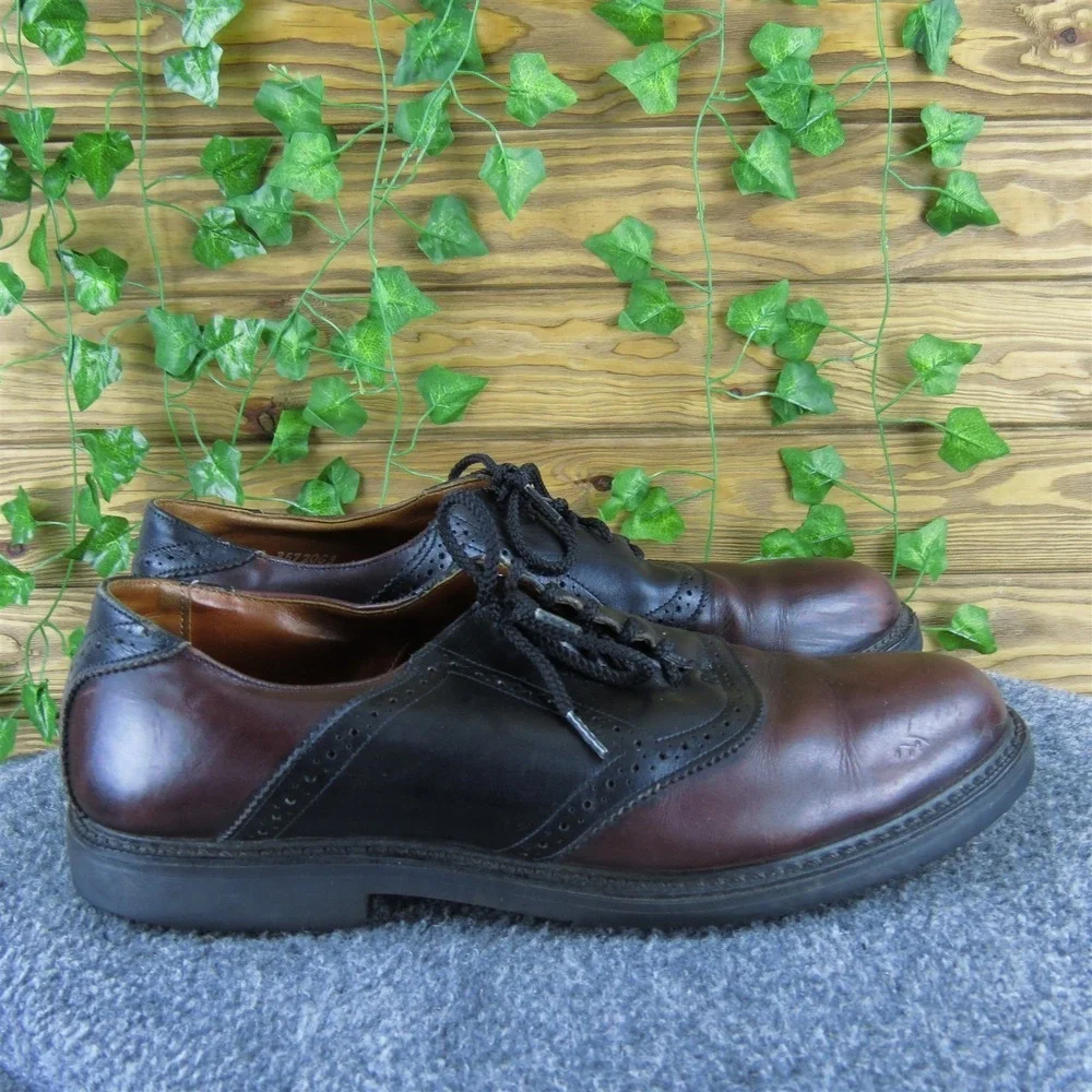 E.T. Wright‎ Men  Saddle Oxfords Burgundy  Size 10.5 Narrow  Used 2025